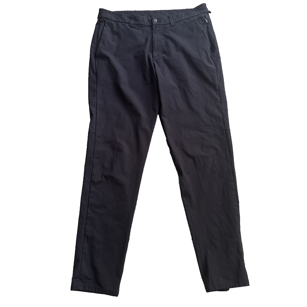 Lululemon Pants Men 36x32 Commission Slim Fit Black Stretch Chino